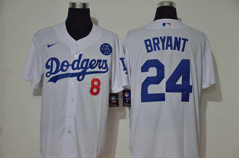 Dodgers 24 Kobe Bryant White 2020 Nike KB Cool Base Jersey,We sell and wholesale Dodgers 24 Kobe Bryant White 2020 Nike KB Cool Base Jersey on line form chian!